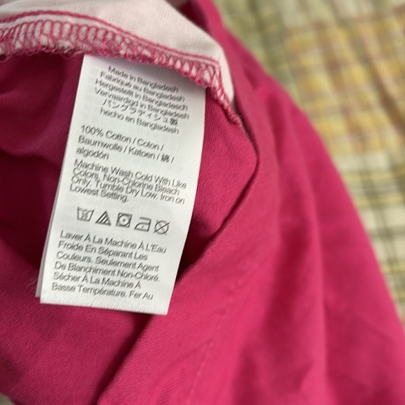 Crewcuts High Waist Pink Scalloped Shorts - girls size 10 - elastic in back - Picture 3 of 4